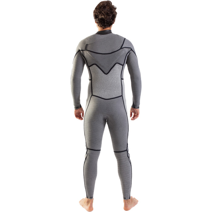 2024 Gul Mens Y39 Yamamoto 5/4mm Chest Zip Wetsuit YM1202-C1 - Black / Ripstop